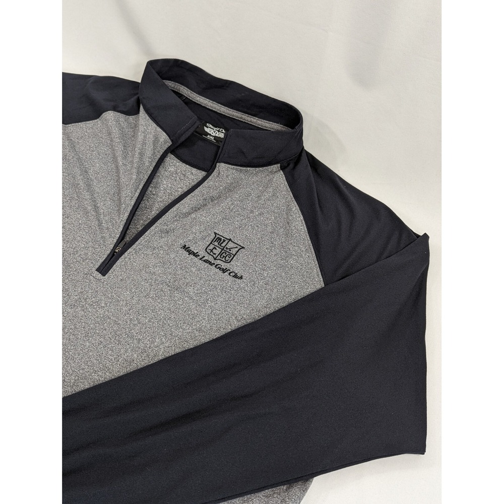 Straight Down Sweater Mens 2XL Maple Lane Golf Quarter Zip Golf Pullover Stretch